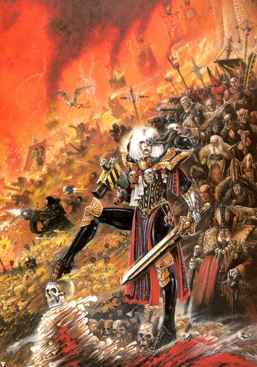 GEIST_COMM's tweet photo. RIP John Blanche, you're the one who taught me that Zorn palette is the best palette

#40k #Warhammer #fantasyart https://t.co/oyfapDpgpC