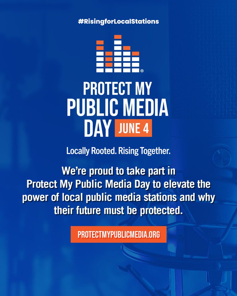 CAAM's tweet photo. Today is #ProtectMyPublicMedia Day, a national day of action to support the future of local public media. https://t.co/JdBVbxTtVC
