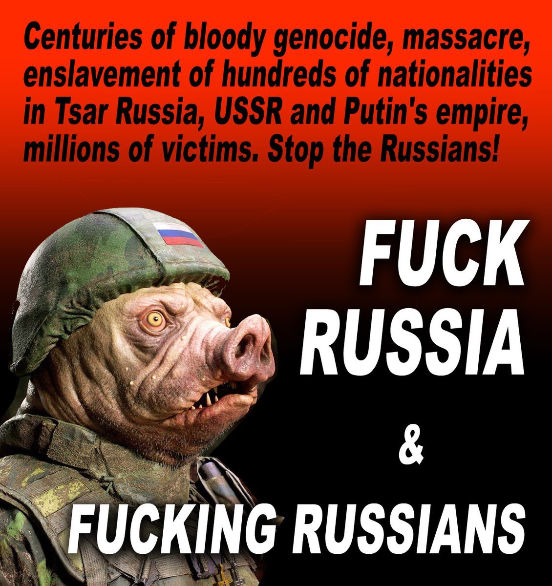 grumpy_oldfool's tweet photo. @den_kazansky @BrennpunktUA Ruzzians are fucking animals https://t.co/nsW8rz4XXD