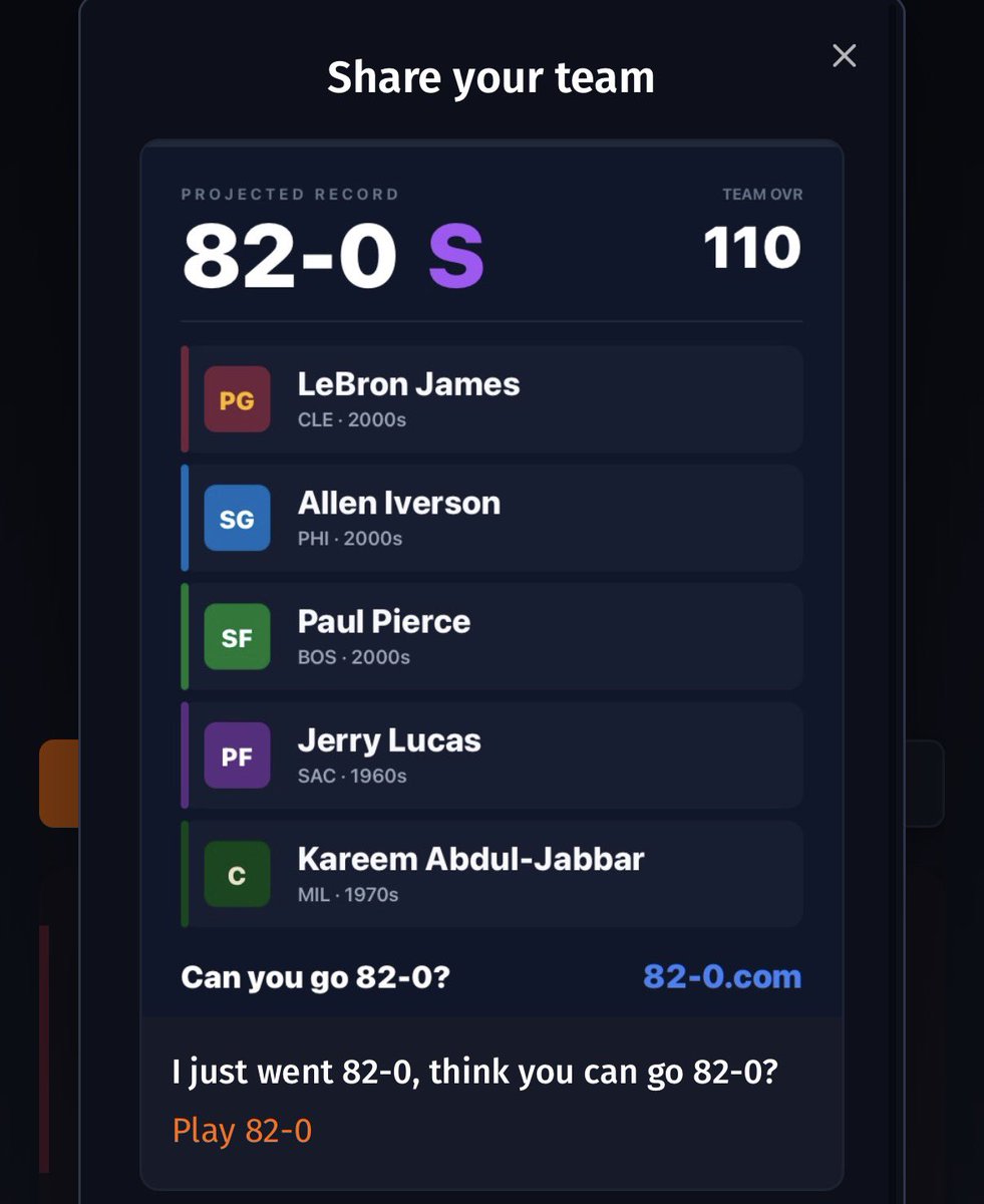 Matty2theNatty's tweet photo. Is this the worst 82-0 team of all time? https://t.co/lgtcxakwDr