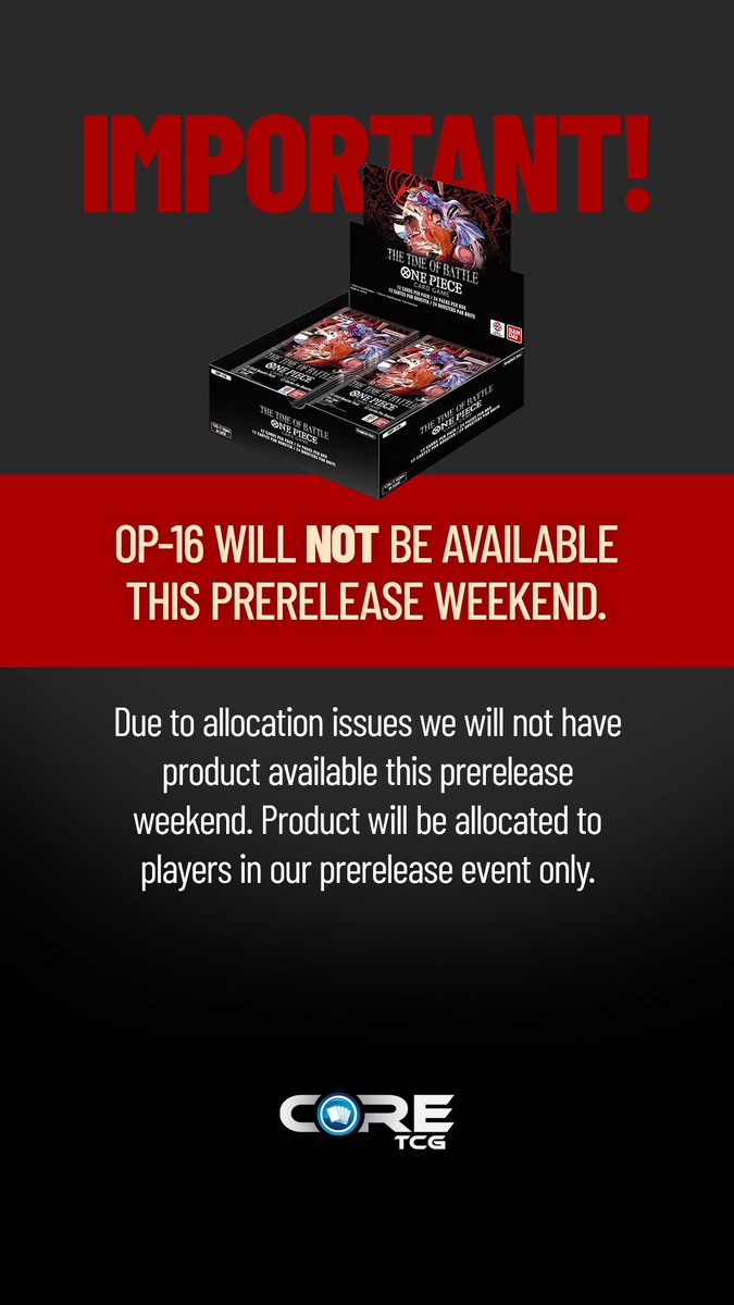 CoreTCG tweet picture
