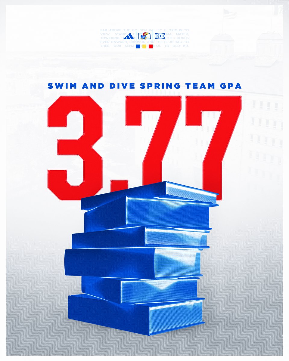 KUSwimDive's tweet photo. Spring semester results are in 📚

#RockChalk https://t.co/AGPZn1sUyy