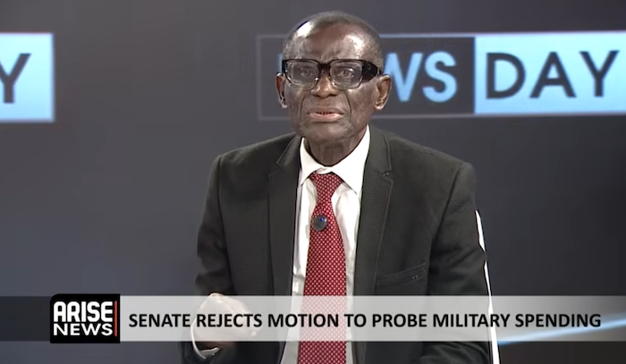 ARISEtv's tweet photo. Analyst says lawmakers undermine their oversight role when they reject scrutiny of military spending amid rising insecurity. https://t.co/LlYeglkA1L https://t.co/RIQni3tawO