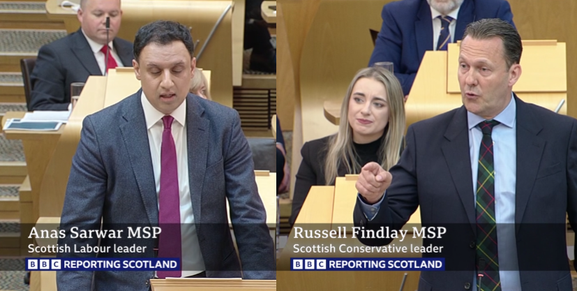 msm_monitor's tweet photo. Reporting Scotland covered today's FMQ's by erasing the first and third questioners. The programme chose Sarwar and Findlay because it wanted to keep the Murrell attacks going. This is corruption.

The BBC is supposed to accurately report what happens in our parliament's main set piece, not manipulate coverage to create the false narrative it craves.

Moreover, this is now two weeks in succession that Anas Sarwar has led FMQ's news items. This is bias.

BBC ... Blatant Bias & Corruption #BlatantBiasCorruption