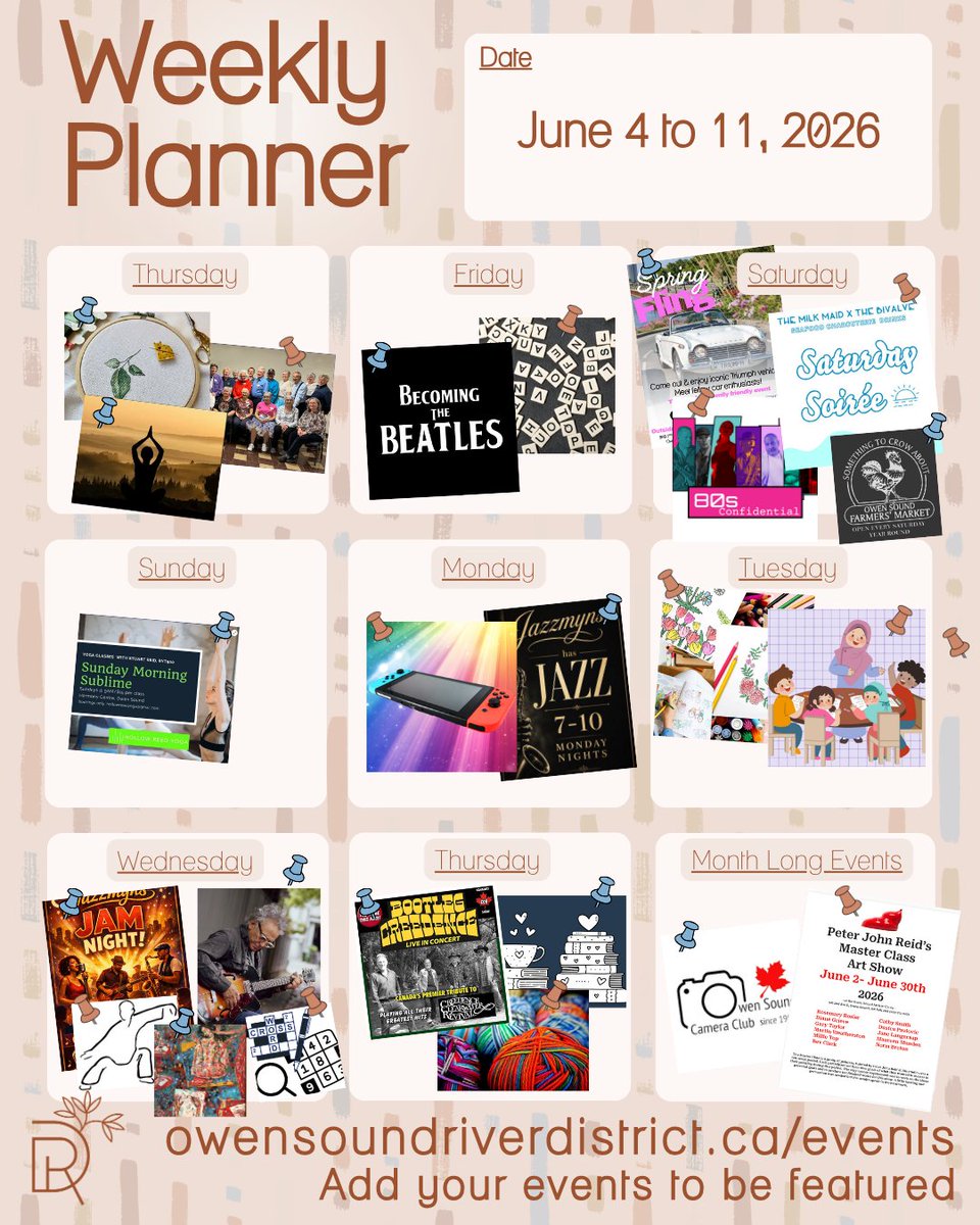 RiverDistrictOS's tweet photo. Another week of amazing events in the River District!

Head over to https://t.co/QdhiMfgfKq or the link in our bio for more

#RiverDistrictOS #LocalEvents #HappeningThisWeek #SupportLocal https://t.co/I0hIKYZmu1