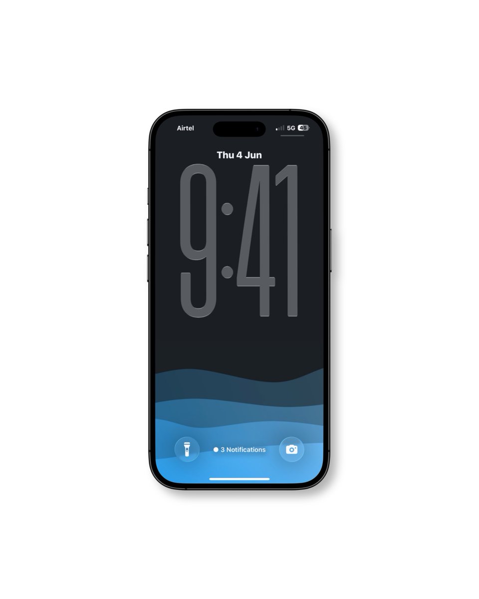 iwallhub's tweet photo. Trying a clean and minimal approach today.
Inspired by ocean waves, layered horizons, and Apple’s design philosophy. 🌊💙

Designed to bring a sense of calm, depth, and focus to your screen.

Would you use this as your wallpaper?

#MinimalDesign #WallpaperDesign #iPhoneWallpaper https://t.co/ynngeGBefG