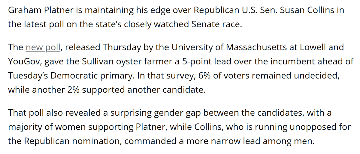 ArthurReturnss's tweet photo. My other hunch is that this was an inside operation by Dems to get try and shove Platner out for a more viable candidate to take his place against Collins. 

But that theory doesn't make much sense. https://t.co/yre3aB5WNh
