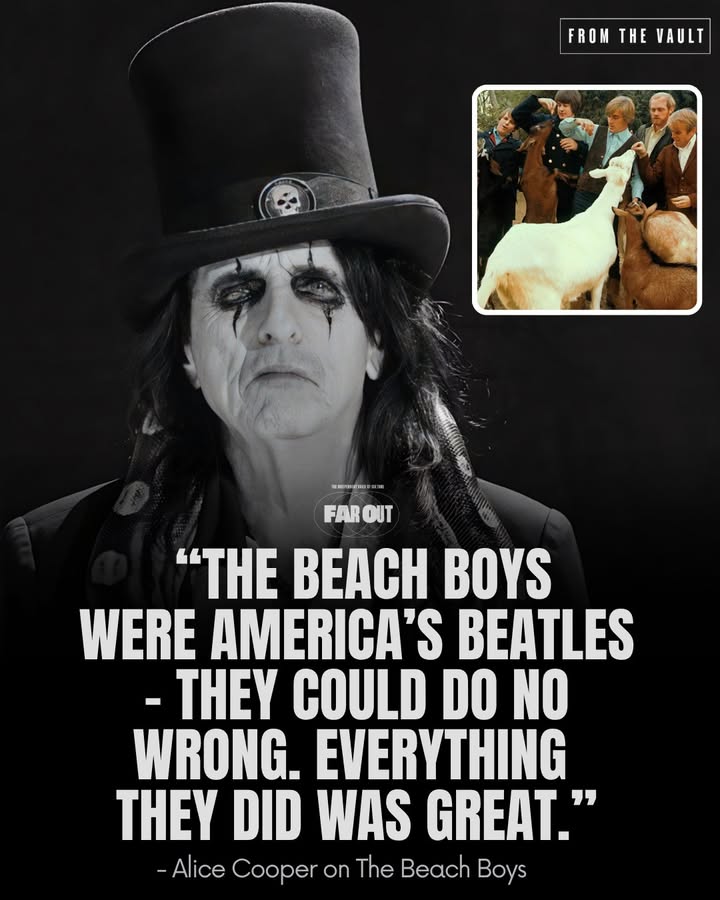 FarOutMag's tweet photo. Alice Cooper said The Beach Boys “could do no wrong”. 🎤👇 https://t.co/RmvJneguSz
