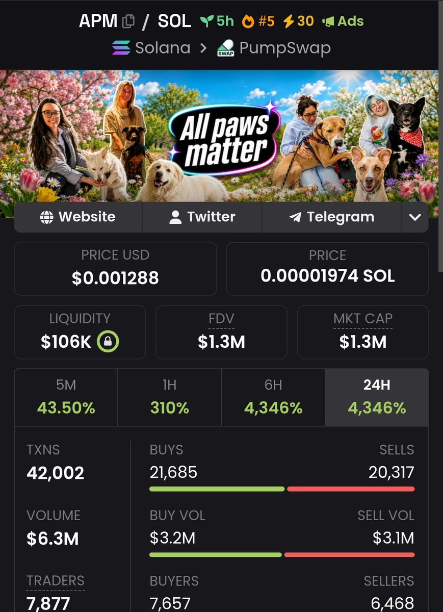 devs_hunter's tweet photo. We are already locked in some profits to reduce risk, due to 40% supply controlled in 53 wallets.

We are up 1500% (15x) in my premium signal group trading $APM 2fmneaNnfqMDiqZ5uSbbHz5BzJ4CCDfbqRFMcYs3pump

💰 Just 2 slot left on my premium signal group DISCOUNT PROMO.

0.35 sol ($30) just for 2 people only, 
👉 12 months membership benefits,
👉 2 - 5 best signals per day.

🚨please don't send me DM after today because I won't respond, from tomorrow the fee will be back to 0.8 sol ($70).

The best signal groups are those that explain their strategy and help traders learn and make money, not just follow blindly.

Hit DM if interested or use the wallet address in my pinned post 👆.

#memecoins #degen #dex #crypto #btc #ton #eth #xrp #cryptoScam #rugpull #APM #trump #bnb #solana #elonmusk #bank #viral #stocks
