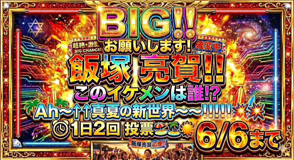 ⭐️飯塚亮賀に投票お願いします⭐️ tweet media