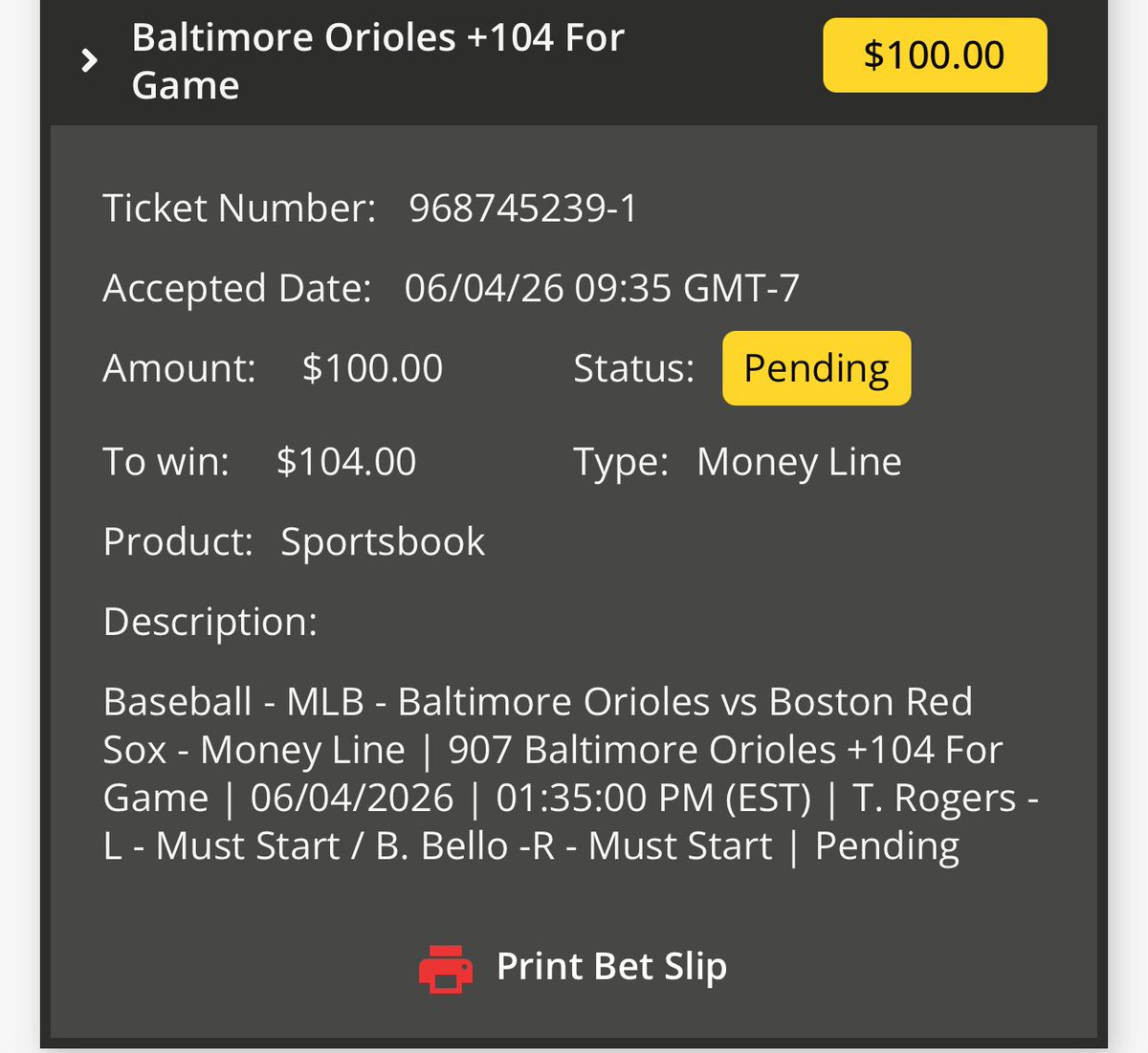 YoungCreezer's tweet photo. Cash the O’s ✅ https://t.co/WQLch15ZCK