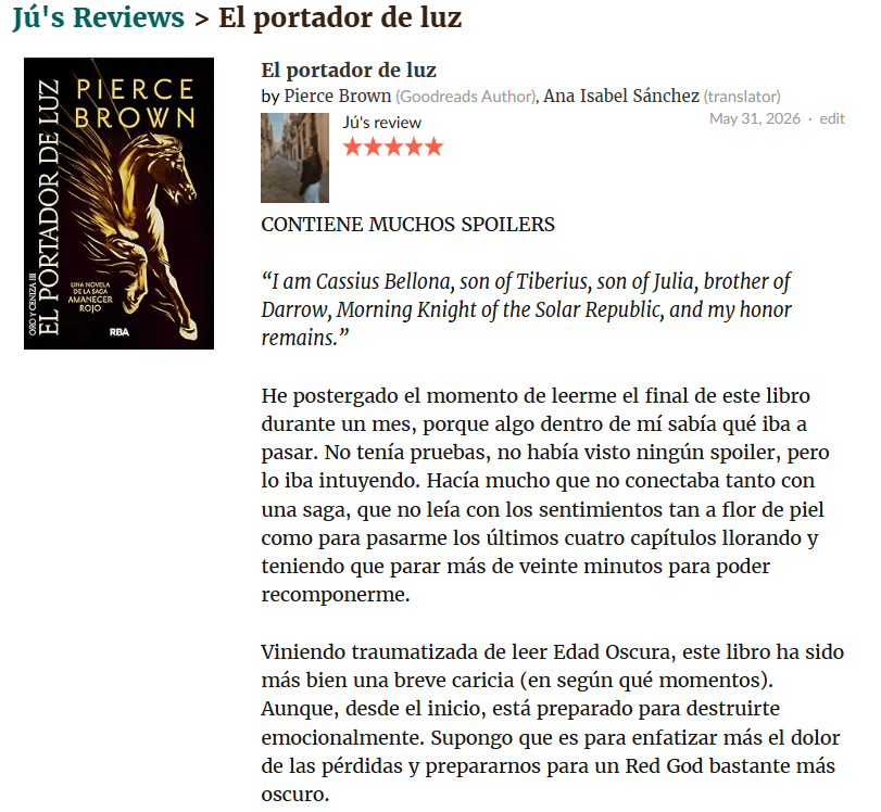 juliiaabooks's tweet photo. Un desahogo emocional más en forma de reseña. 
Necesito leer vuestras opiniones y lo más importante ¡¿ALGUIEN SABE CUÁNDO SE PUBLICA RED GOD?!

😗 aquí la tenéis entera: https://t.co/eaGNVlDINU https://t.co/pN6O51FZTa