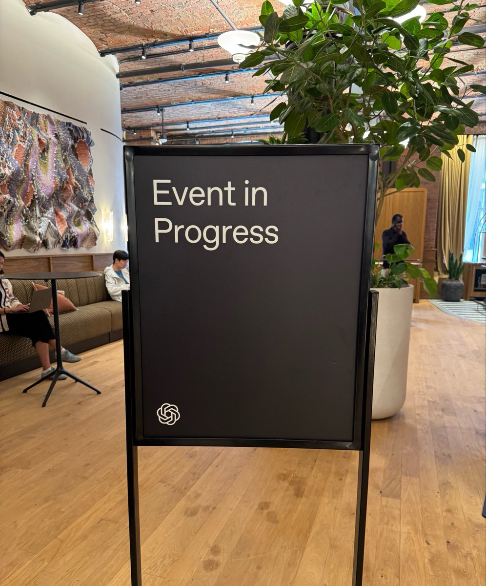 roseajohnson's tweet photo. Stopped by @OpenAI’s Builder Lounge (unsurprisingly one of the most popular events of the week) to hear about the latest developments in Codex. Their advice to latent adopters: spend one day trying to do *everything* with Codex - you’ll be surprised how much you can do.

Great to see you @cristineejones!