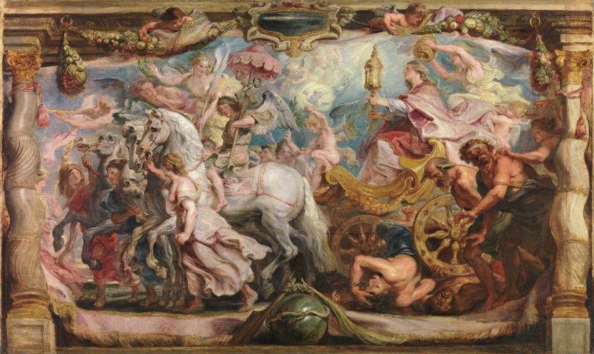roberto00974930's tweet photo. 4/6/2026. Día #CorpusChristi.
El Triunfo de la Iglesia, de la serie El Triunfo de la Eucaristía de Rubens. 
Óleo sobre tabla barroco del primer tercio del siglo XVII para ser "traducido" a tapiz. 
Una serie para las Descalzas Reales de Madrid, por encargo de Isabel Clara Eugenia. https://t.co/MdzzsNVdUL