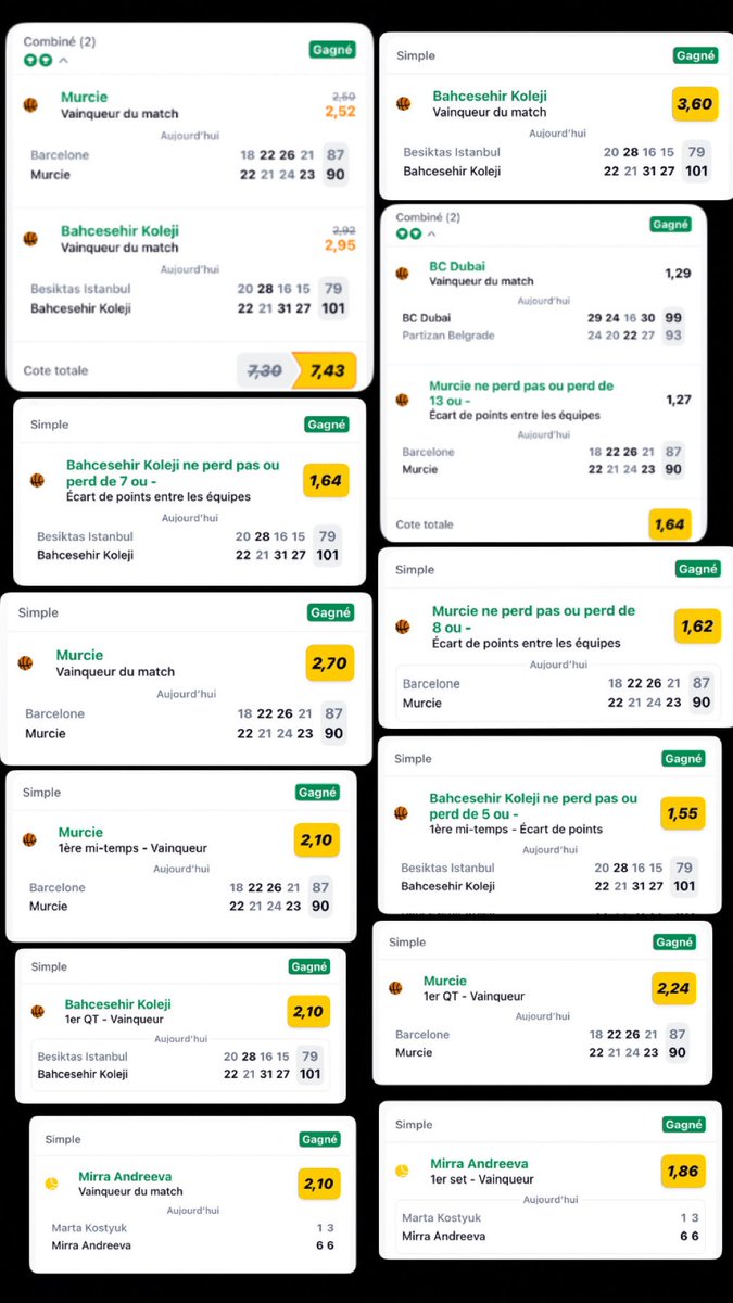ICE_PRONOS's tweet photo. TOUT SIMPLEMENT IRRÉEL😂💰🎉

Et j’ai même pas la place de poster tout les bet validé mais bref vous l’aurez compris on a encore tout casser les gars et c’est entièrement grâce à vous pour tout cette force que vous envoyez dans le canal🫶

Pour le moment tant que y’a pas le cota partout pour tout ses carnages public chaque jour go enchainer full groupe privé🫡