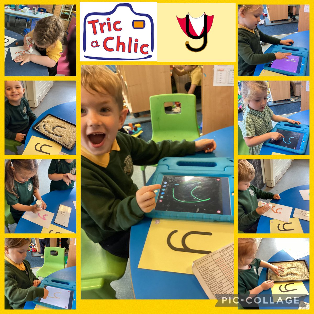 MeithDerbyn_YCS's tweet photo. Rydym wedi bod yn ymarfer ffurfio’r llythyren ‘y’ yn gywir🤩
We have been practising correctly forming the letter ‘y’🤩
#IaithYCS
@Meithrin_YCS https://t.co/eh362rb7W6