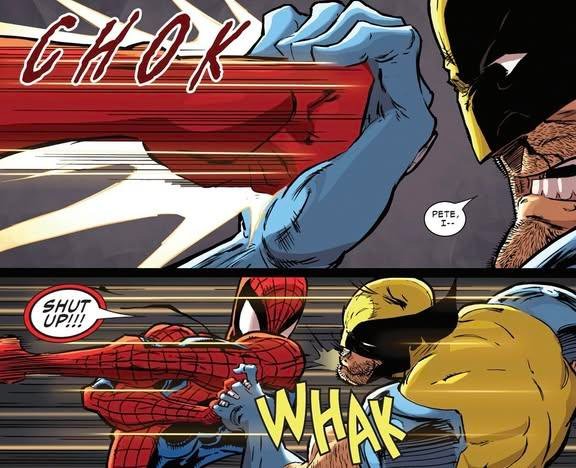 comicXverse's tweet photo. Spider-Man is actually pretty terrifying when he’s not joking around.... https://t.co/aQGfp9RBTo