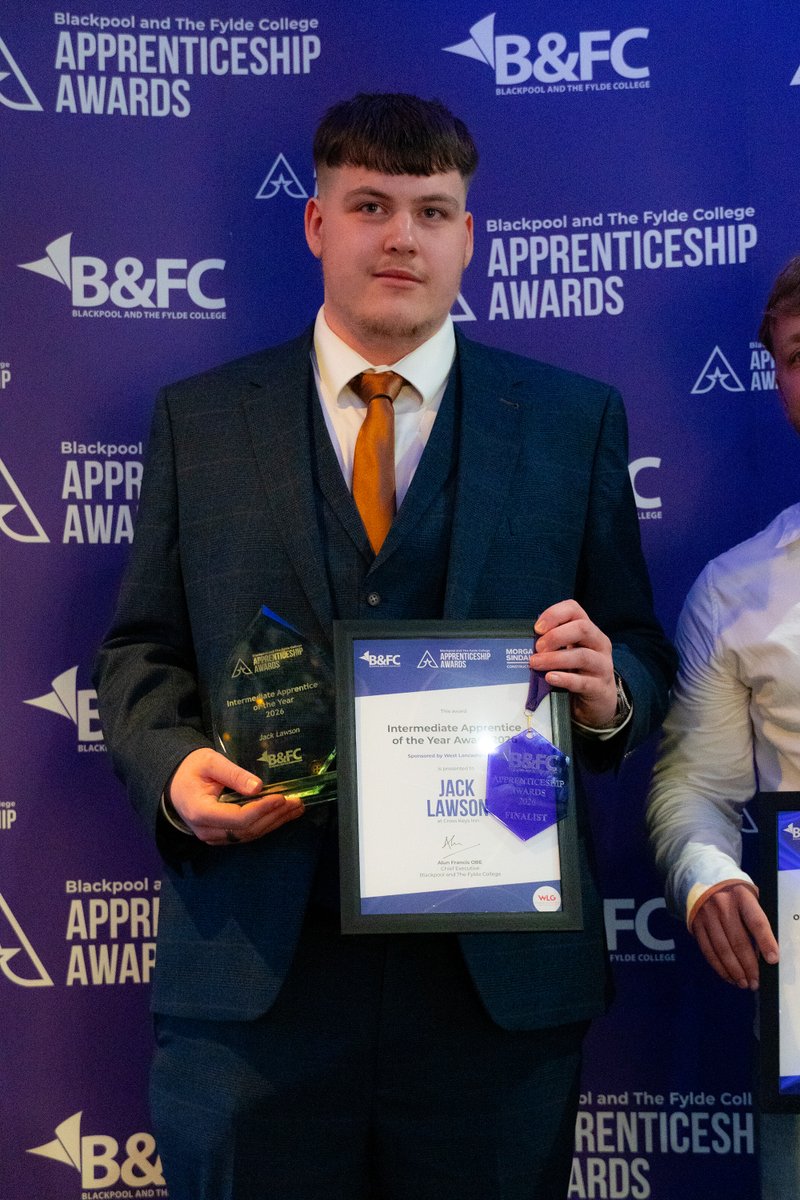 b_and_fc's tweet photo. Congratulations to our Intermediate Apprentice of the Year, Jack Lawson at the Cross Keys Inn! 👏

This award is sponsored by WestLancsGroup

Jack’s work as a Production Chef impressed our judging panel who said that at interview:

“Jack was able to articulate how his apprenticeship has enabled him to develop not only his chef skills, but also wider and important skills such as communication and managing people.”

Congrats again Jack! 🎉