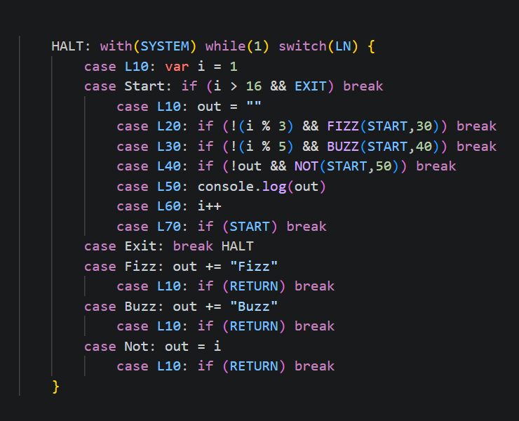 fscgo's tweet photo. @xah_lee I think if that is wanted, this should be possible? @oriSomething 

Going to use the first pass switch label init to define my uppercases, and understand rel line numbers. Haven't tested yet. https://t.co/LVHgQM7v3Z