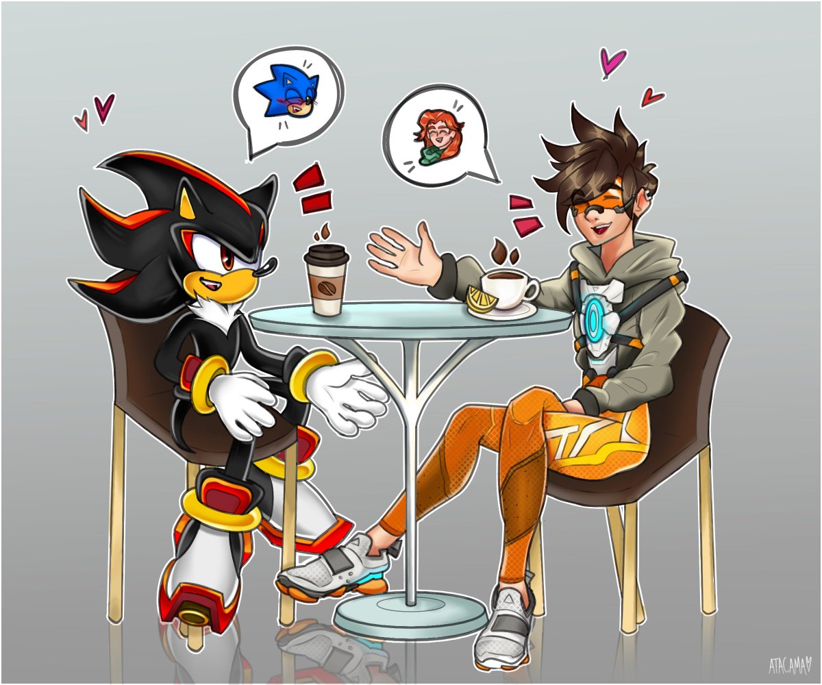 AtacamaTheBean's tweet photo. Just two gays talkin bout their spouses ❤️

I love being able to drawing sometimes, you can just put your favourite characters at a table together

#sonadow #lemontea #traceroverwatch #overwatchfanart #sonicfanart #shadowthehedgehog https://t.co/kTrNAON23n