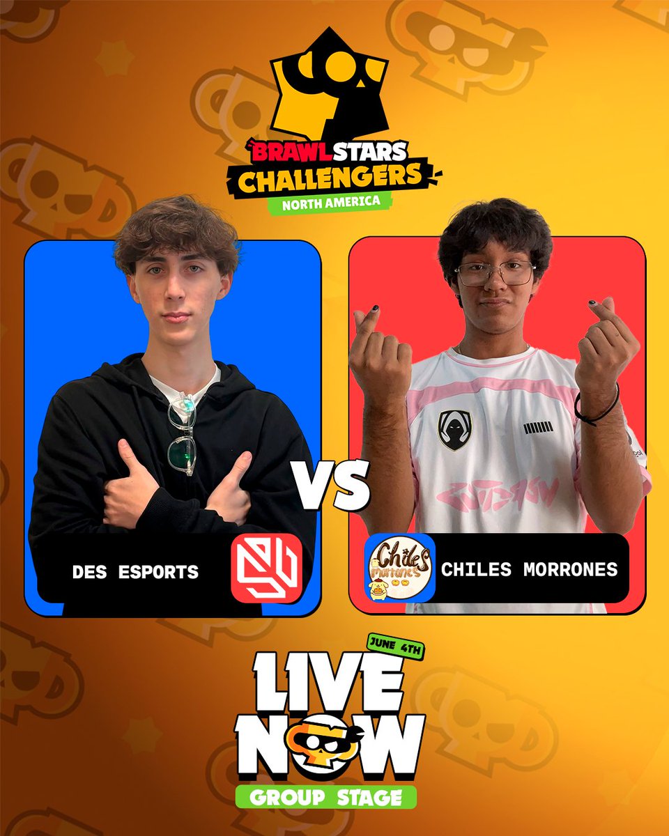ACEBSNA's tweet photo. 🔴LIVE NOW | M3 | #BSCNA

Des eSports🆚 Chiles Morrones

🟪https://t.co/FK12mBAObN
⬛https://t.co/2KFpoCHSJU

#BrawlStars #BSCNA #Challengers #LockIn https://t.co/UJZLxodjLQ