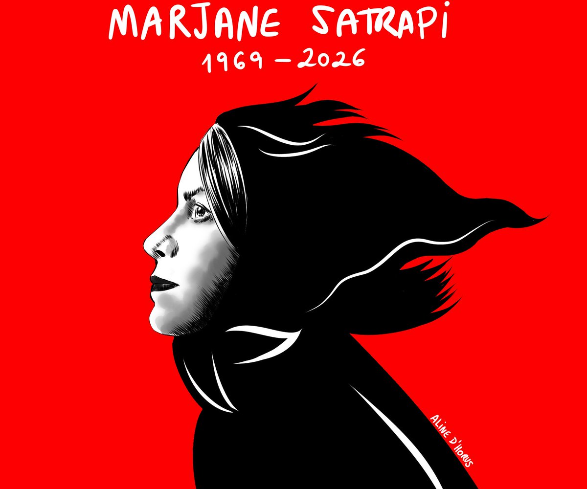 DHorus7's tweet photo. Some people carry such a human light that it transcends books, screens, and distances. 
Rest in Power, Marjane. 
Thank you for everything.

#MarjaneSatrapi #Persepolis #Legacy #ArtAndHumanity #Inspiration #RestinPower https://t.co/6IOCpHfXVa