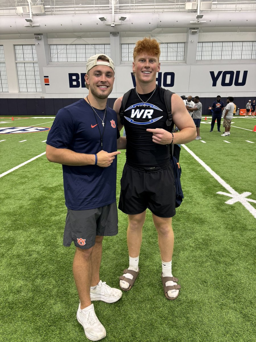C_Danielson44's tweet photo. Had a great time competing at the @AuburnFootball camp! Thank you to @AUCoachWilson and @coachbsheldon for the coaching, feedback, and opportunity to learn from such a great staff! War Eagle! 🦅 

@wrhsfball @coachjeddy_DL @CoachGolesh @CoachDJDurkin https://t.co/KwCRUltJIv