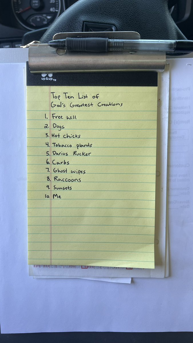MNDegen69's tweet photo. My #TopTenList of God’s greatest creations. Argue with a wall. https://t.co/hNfUvlGyPX