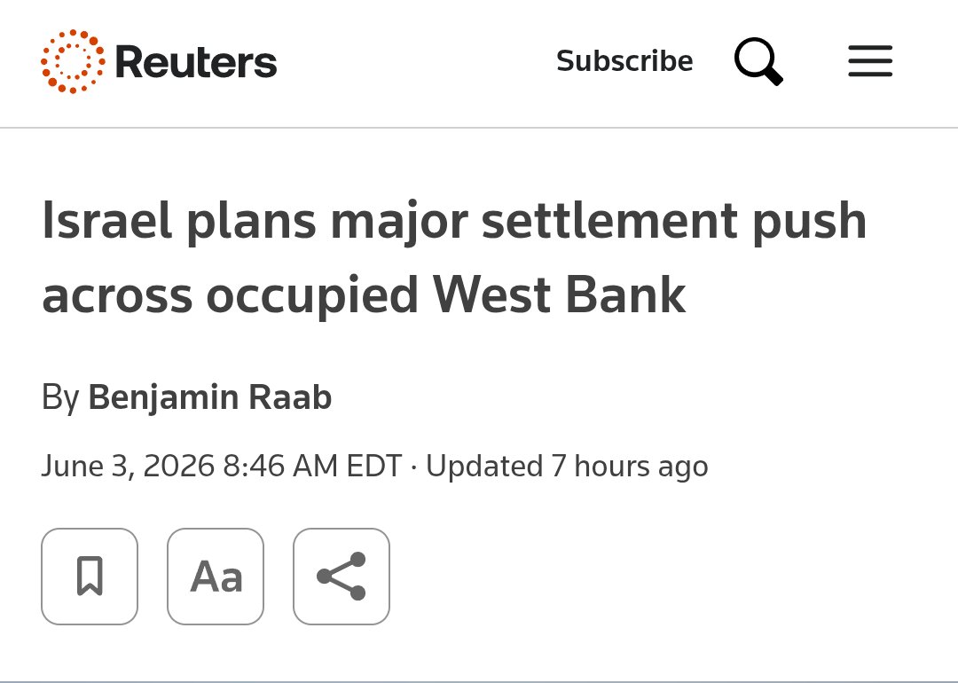 DavidBahry's tweet photo. @IhabHassane They've since made it even worse, removing the word "illegal" entirely.

This attempt to conceal the fact that the settlements are illegal, period—a fact, not a mere opinion—is a severe violation of the Thomson Reuters trust principles, @Reuters. https://t.co/JA7KfMQYsi