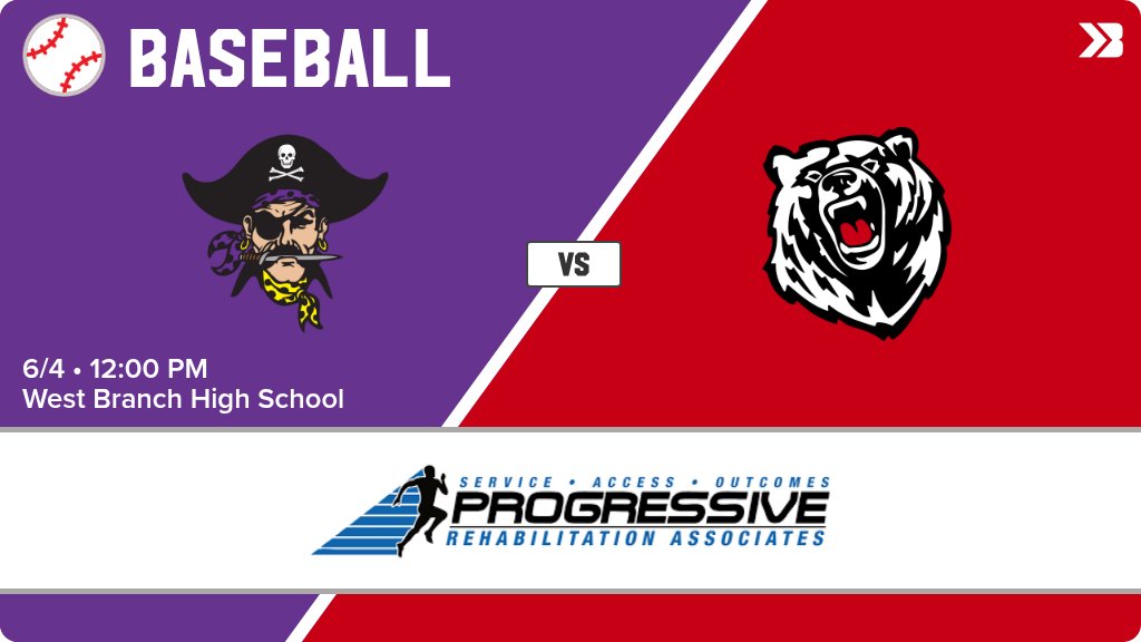 WBHSBears's tweet photo. Baseball (Freshman/Sophomore) Game Day! - Check out the event preview for the The West Branch Bears vs The Alburnett Pirates. It starts at 12:00 PM and is at West Branch High School Baseball Field. https://t.co/z4rQa8U0eZ https://t.co/oepx5gHYgl