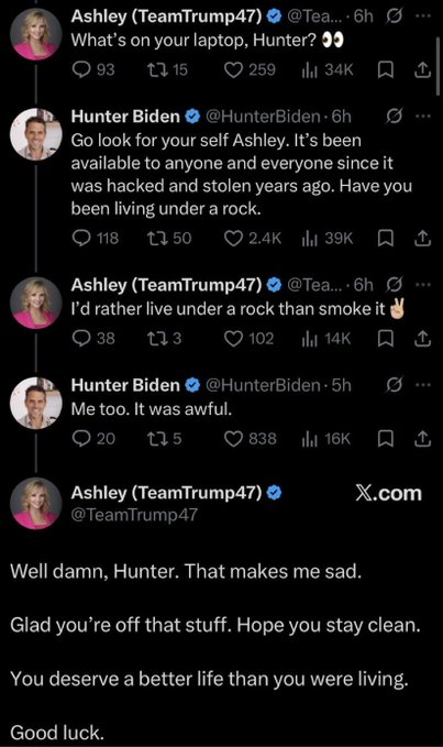mark_slapinski's tweet photo. Hunter Biden is de-radicalizing MAGAs one by one.

He's the hero we needed. https://t.co/3cOitt0wB0
