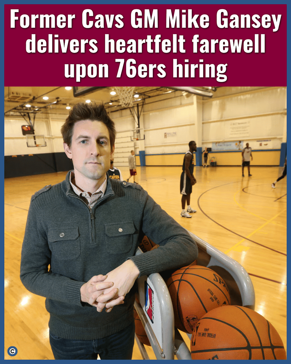 PDcavsinsider's tweet photo. 🔗: https://t.co/KTNgW26fE6 

Mike Gansey is heading to Philadelphia to run the 76ers’ basketball operations and he leaves Cleveland after 15 years with a heartfelt message about the city, the Cavs, and the 2016 title run.

Photo: The Plain Dealer https://t.co/gTgykbfhht