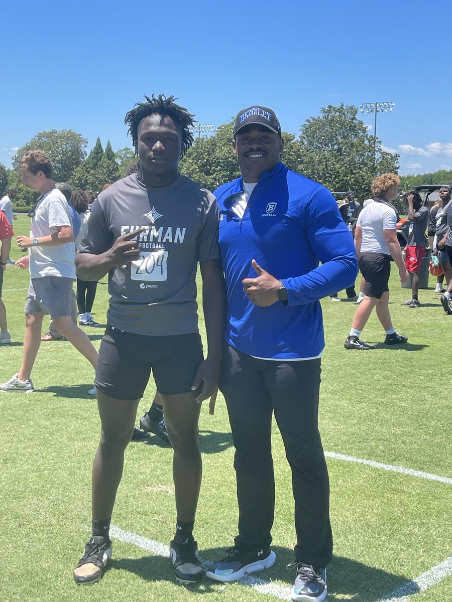 danielclasso27's tweet photo. Had a great time competing and connecting with coaches @PaladinFootball mega camp on yesterday. I recorded a 4.62 40 and a 4.4 5-10-5. @KwamSutton_9 @KoachTaylor @ToughOn @Coach_D_Mac @CoachMcCannJSG @PrepRedzoneSC @HighSchoolBlitz https://t.co/EntmUi1RxO