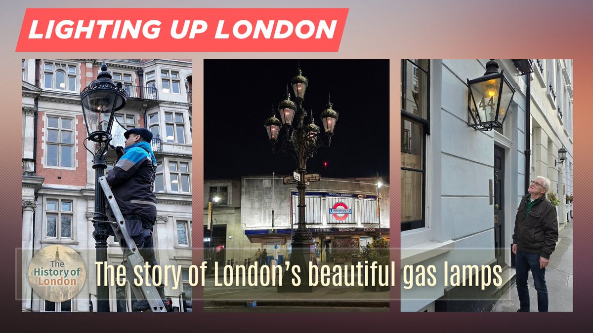 LondonStone's tweet photo. Today in 1807 the world's first demonstration of gas street lighting took place, at Carlton House, Pall Mall. You can learn about the history of gas lamps and where to still find them in London here in my video https://t.co/GucOQKoQfc https://t.co/aq2trQs79g