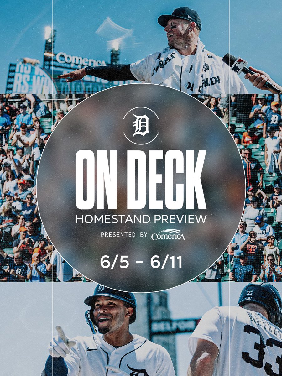 tigers's tweet photo. See what's On Deck for our six-game homestand starting tomorrow 🧵 https://t.co/IcQ6HqqgKs