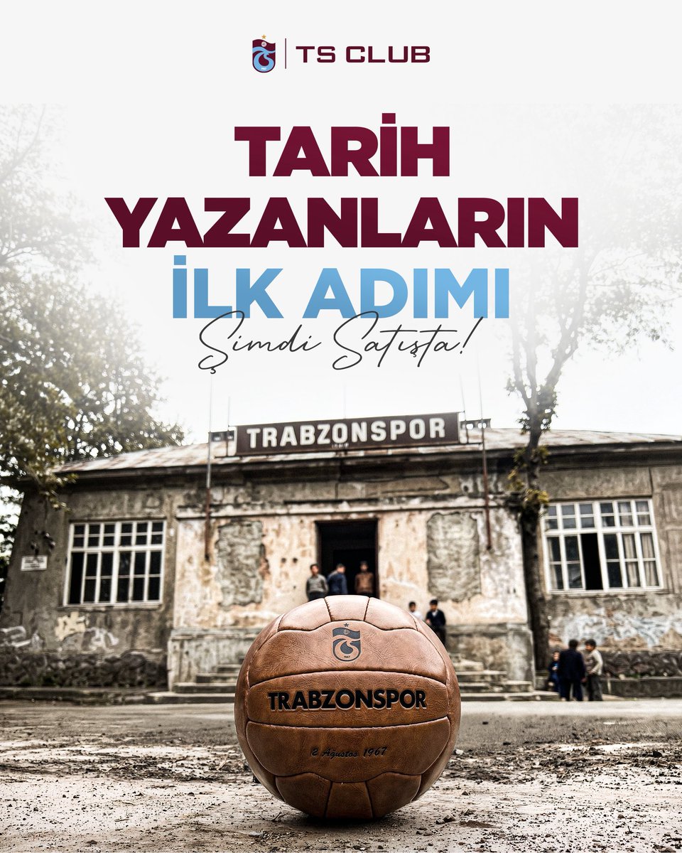 tsclub's tweet photo. ❤️💙 Tarih, cesaret edenlerin yazdığı bir hikayedir. O hikayenin ilk satırlarında yer alan retro futbol topumuz, şimdi TS Club’da sizleri bekliyor!

🔗 https://t.co/fQCjxXrHj3 https://t.co/OF41P3Lf3L