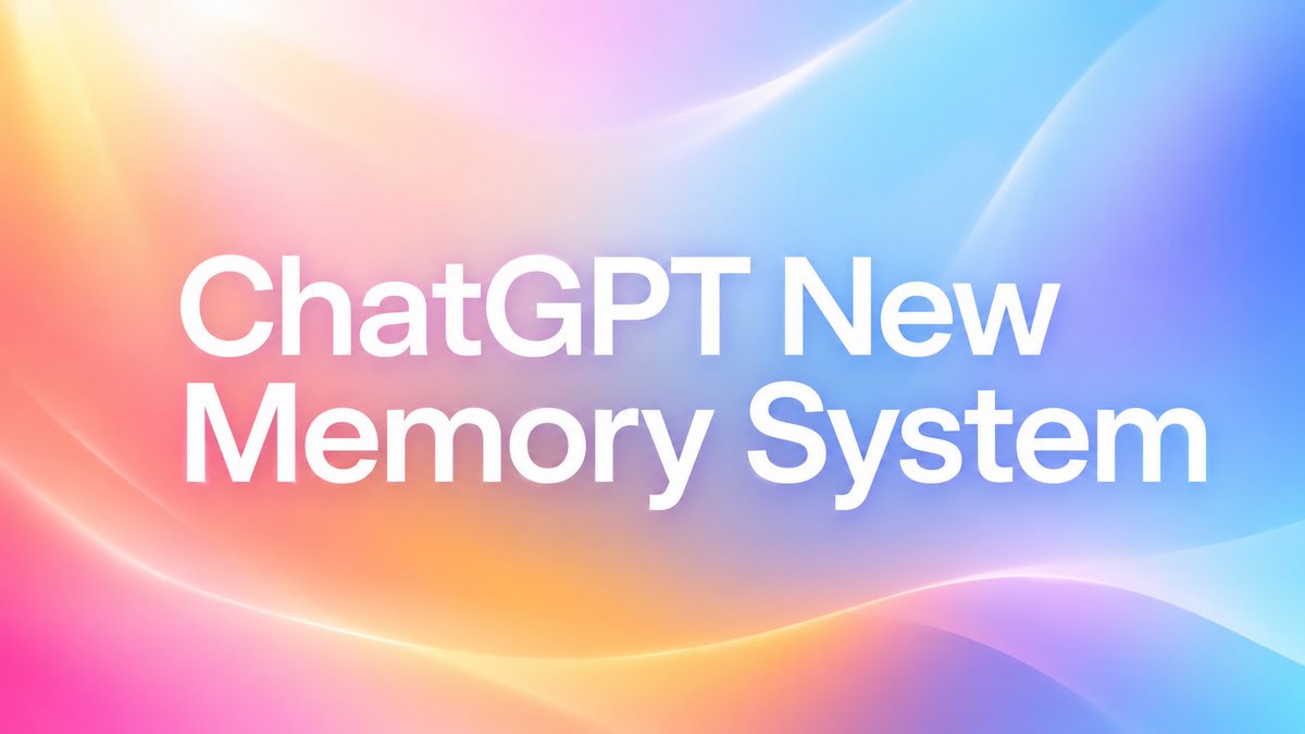diegocabezas01's tweet photo. New ChatGPT memory, The new memory system is rolling out to Plus and Pro users in the US today, along with 2x more memory. https://t.co/C3cyITdClL