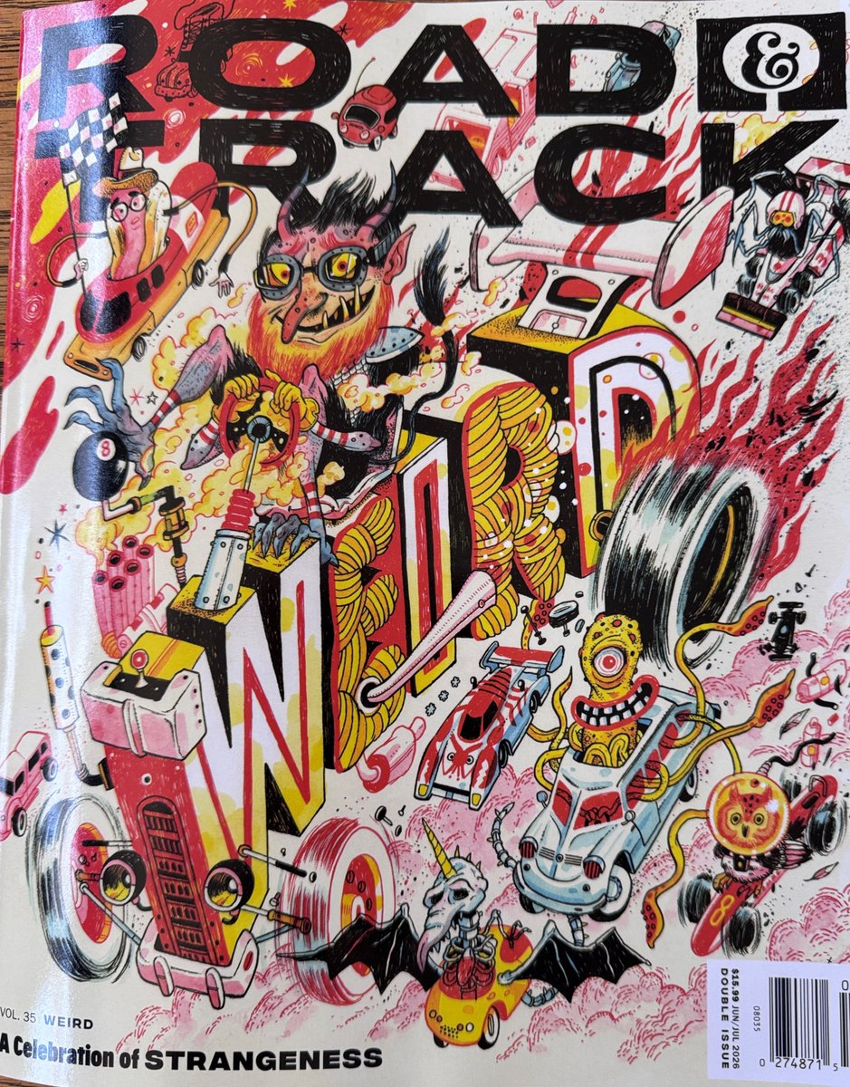 LaneMotor's tweet photo. We've been patiently waiting for this VERY exciting (June) issue of Road &amp; Track magazine.  It's celebrating the wonderfully weird and guess who's featured?!?  That's a rhetorical question.  Just go and pick up a copy and find out! https://t.co/MqhfsSQ7pv
