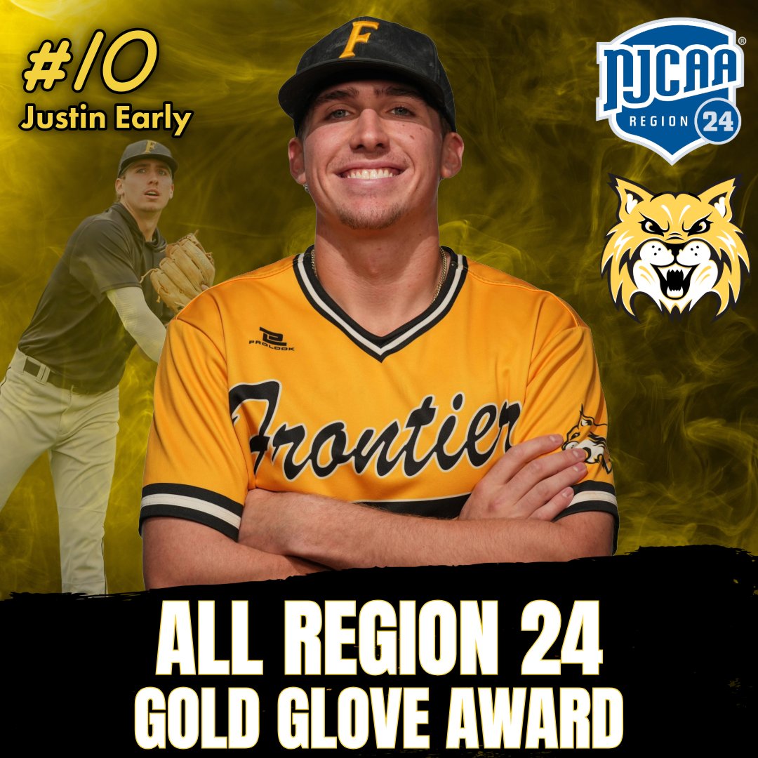 FrontierCC1976's tweet photo. Congratulations to our Bobcats Baseball players on their postseason honors!

Jonny Lee and Gael Salinas were named All-GRAC, while Salinas also earned All-Region 24 honors. Justin Early received the All-Region Gold Glove Award.

Story: https://t.co/noaNWNWhir https://t.co/KX5wtIOGSN