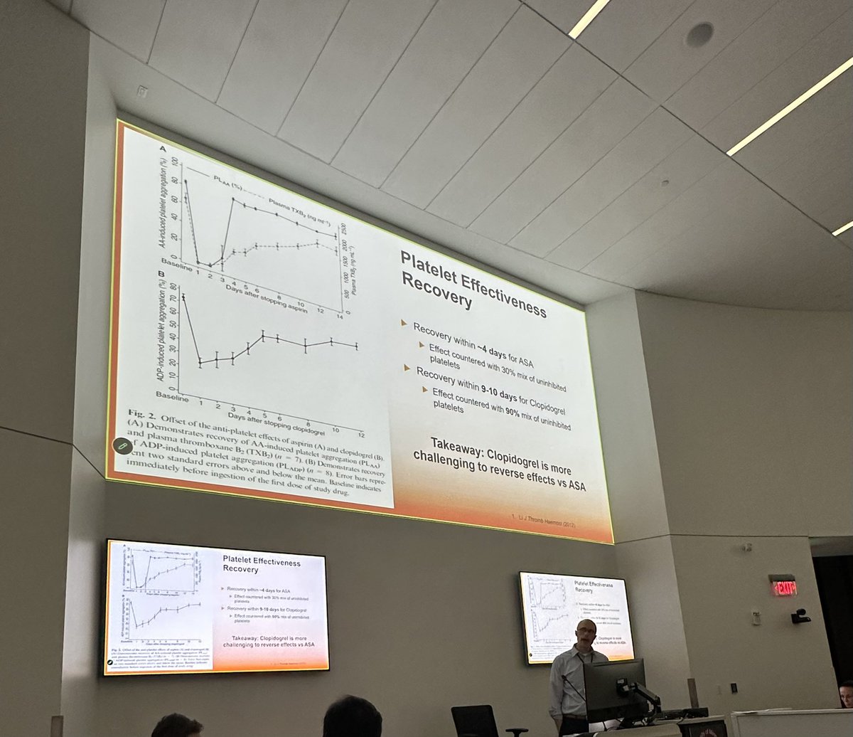 UMN_CCCEdSummit's tweet photo. Prove it! 
1) ASA 81 is just as good as 325mg. If more anti-platelet effect is needed, dose more frequently. 
2) 12 months of DAPT in ACS isn’t a one-size-fits all 
3) LMWH for symptomatic VTE has favorable data. Skip the anti-platelet/SCDs
4) heparin and impella =  ¯\_(ツ)_/¯ https://t.co/Zk9CO2dQDQ