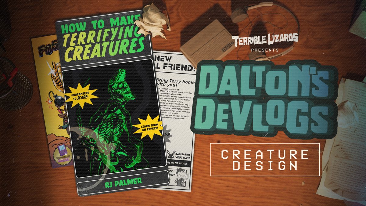 TerribleLzrds's tweet photo. Our first Dalton’s Devlog is now live! 📼

We've cooked up a closer look at the dangerous denizens that will cross your path in our first monthly blog. It even includes a helpful tip for surviving! (Spoiler alert: just run. 🏃‍♂️)

Give it a read over on our Steam page here: https://t.co/WOTqZhncrG