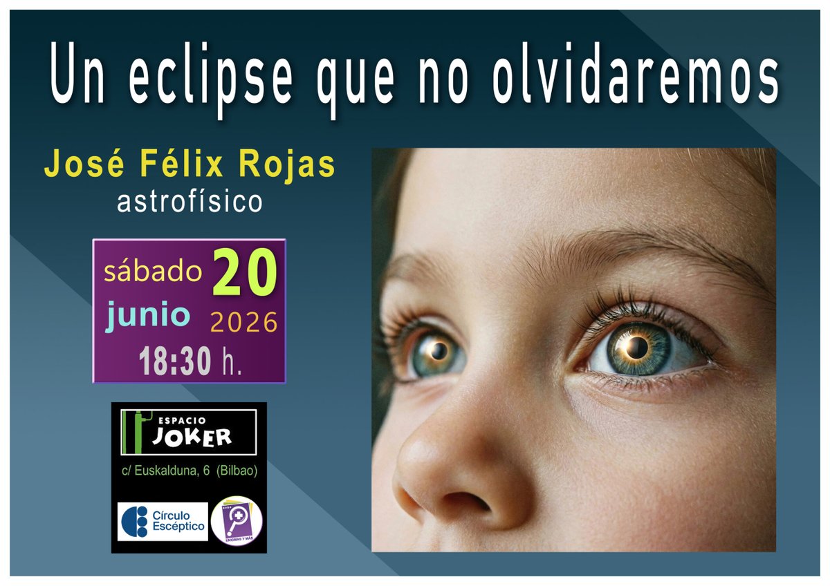 lagamez's tweet photo. El @cescept  cierra el curso en Madrid el 17 de junio con Helena Matute y en Bilbao el 20 de junio con Jose Félix Rojas.

En septiembre, habrá charlas en dos o tres ciudades más. ¡Y es solo el principio!

¿Por qué no te haces socio?

https://t.co/SV56X6DSYv https://t.co/YN1UOFVuvL