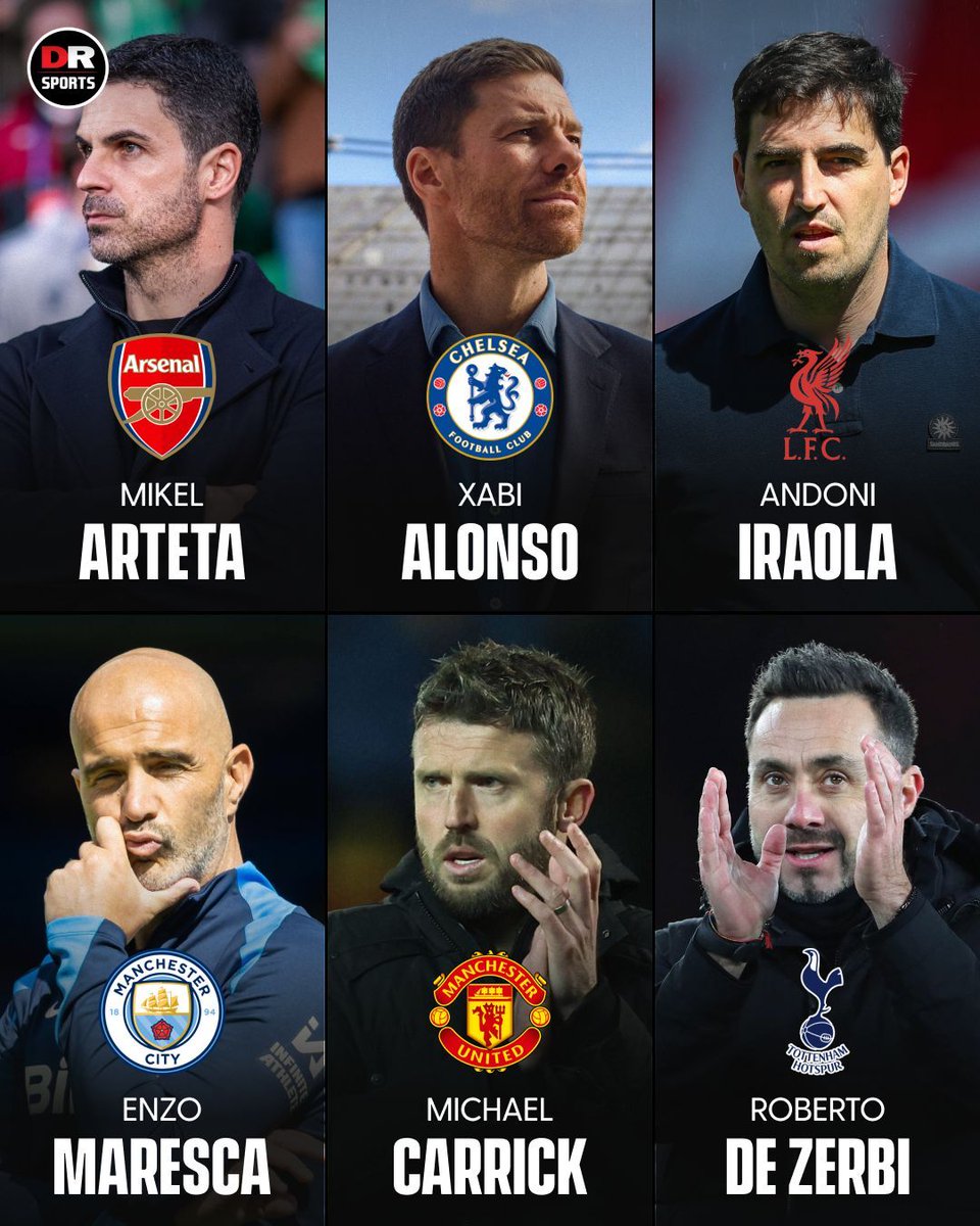 drsportsmedia's tweet photo. Rank the big six managers from best to worst! 👀 👇 https://t.co/TSrtct8InA