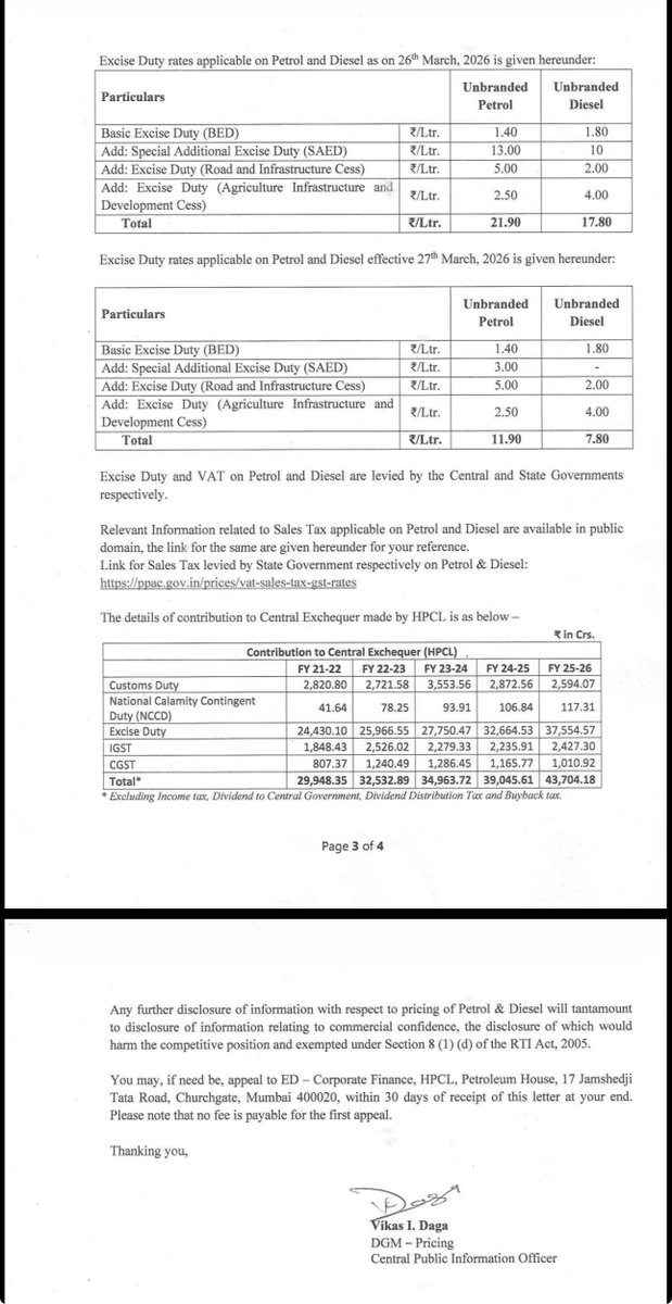 RobinZaccheus's tweet photo. The people of Telangana are burdened with the highest fuel prices among all metros, solely because of the massive VAT being imposed by successive governments.

Yet both the BRS and Congress, when in power, have happily continued this VAT loot without any reduction.
A mere 5-10% cut in VAT on petrol and diesel would give real relief to every family, farmer, and small business,  but neither @BRSparty  government nor the current @INCIndia government has done it.

All the fiery speeches, accusations, and "Jagir" drama from @KTRBRS & @Ponnam_INC are pure political theatre, designed only to stoke public anger. When they were in power, they did nothing. Now in opposition or in power, they still do nothing. 

The hypocrisy is crystal clear: they fight each other in public, but when it comes to reducing the VAT burden on the common man, both parties silently stand on the same side — the side that keeps filling government coffers at the expense of the people.

Enough of this drama. The Telangana Government must reduce the VAT on fuel immediately.

@RahulGandhi @kharge @TelanganaCMO
