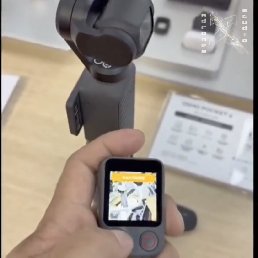 xumdeo's tweet photo. @djirumor The DJI FrameTap "remote" can control the pocket 4 and pocket 4p. There are a few videos around with demo. Whether it would be included in a more expensive combo hasn't been decided yet. https://t.co/cCWAMPXzZm