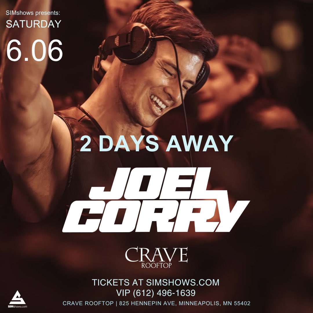 SIMshows's tweet photo. 🔥 JOEL CORRY GIVEAWAY 🔥
T-minus two days til you can catch @JoelCorry at @CRAVEamerica 🌇 Here’s how you can enter to win a pair of tickets:

🔥 LIKE this post

🎟️ Lock in your tix at https://t.co/MXLFw2zmAT https://t.co/doBLLz3Es5