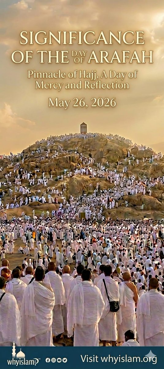 whyislam's tweet photo. To learn more about the Day of Arafah, call us at 877-Why-Islam.

#questions #answers #arafah #2026 #blessed #forgiveness #reflection #best #peace #strength #hajj #makkah #muslim #islam #learn #faith https://t.co/1NIl5IGF59