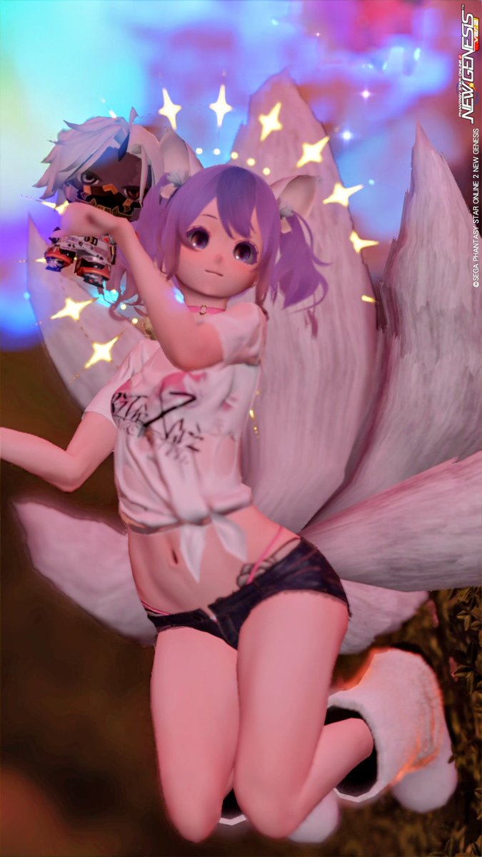 Ruri_kinaco's tweet photo. 同じ待機モーションでもアングル変えると雰囲気全然違って見えるみたいです
ガチャのおかげでだいぶ可愛くなりました
#PSO2NGS https://t.co/h8ZFWWTcaO