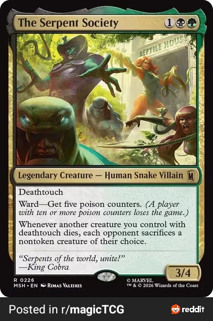 CephalonPhace's tweet photo. Genuinely might be top 5 most miserable commanders of all time to play against. It's not even like you'll have a unique deck by time you pull up at the LGS, it's just THE death touch deck and you can't interact with it meaningfully at all https://t.co/ZIvBrNS0lR