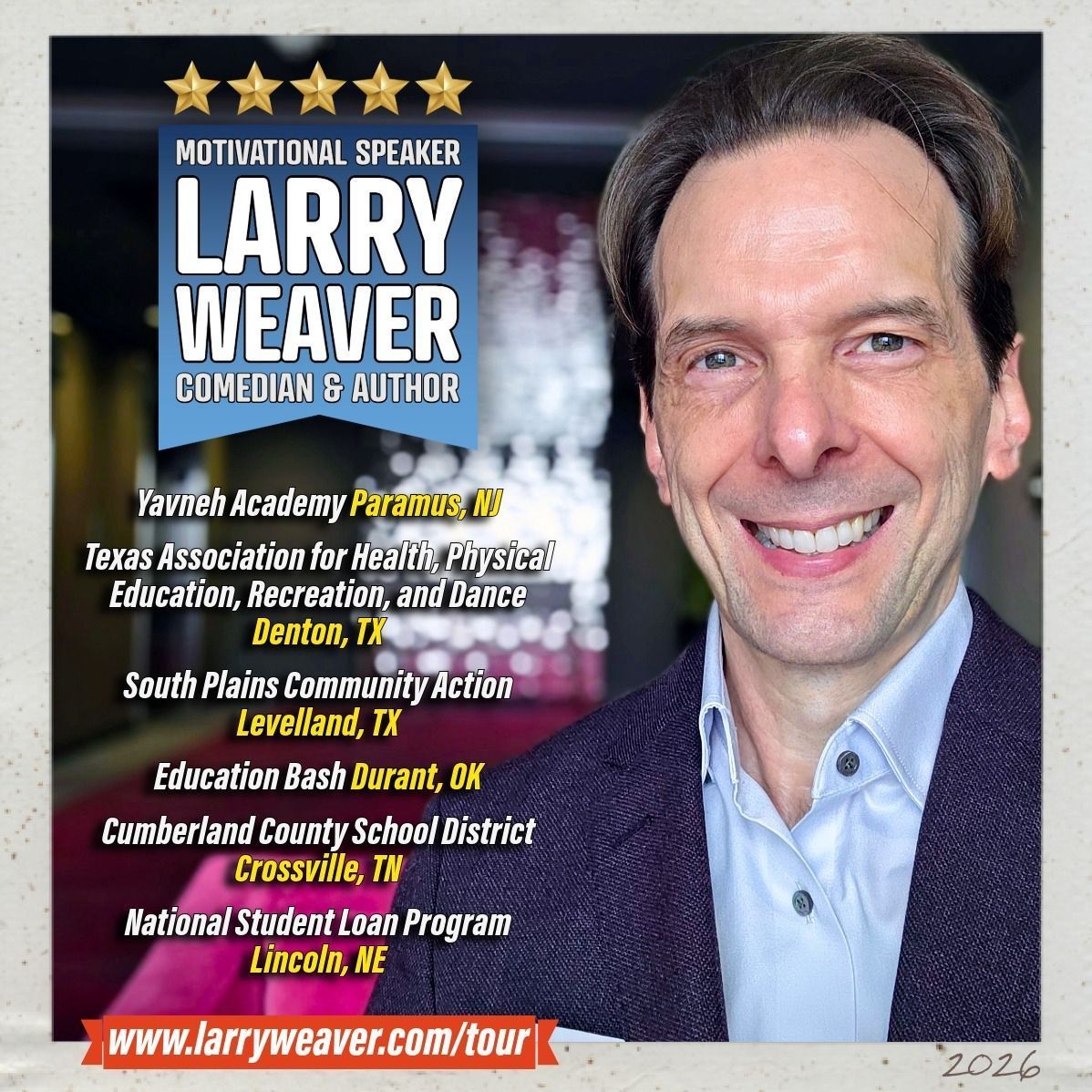 larryweaver's tweet photo. The people who change lives deserve the spotlight. 

Teachers, Coaches, School staff, Public health professionals, Community action leaders, Student aid teams... 

Each time on stage is an opportunity to shine a light on people whose work centers on helping others succeed. https://t.co/d3J7h96olR